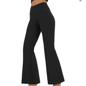 Ododos Women's Boot-cut Yoga Pants Tummy Control